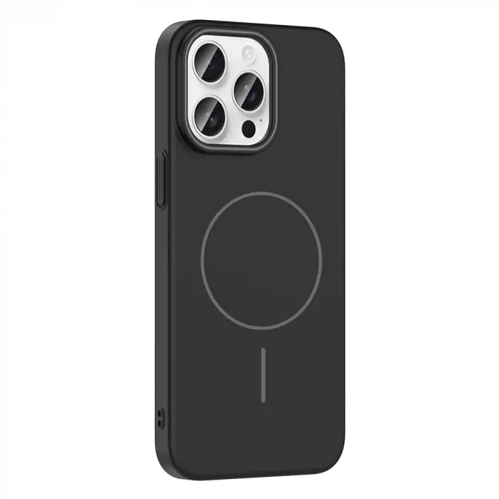 Apple iPhone 14 Pro Max Kılıf M-safe Şarj Özellikli Zore Ruby Sert Kapak