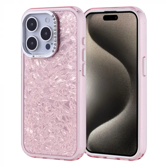 Apple iPhone 15 Pro Kılıf Taşlı Tasarımlı Zore Kapi Kapak