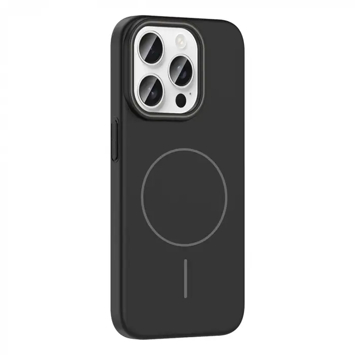 Apple iPhone 15 Pro Max Kılıf M-safe Şarj Özellikli Zore Ruby Sert Kapak