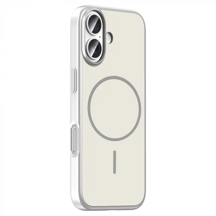 Apple iPhone 16 Kılıf M-Safe Şarj Özellikli Zore Lora PC Kapak