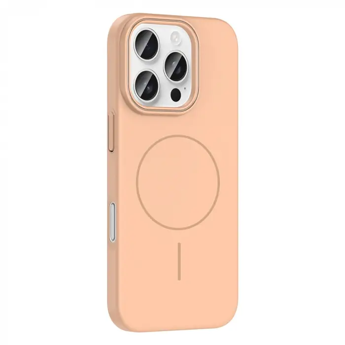Apple iPhone 16 Pro Kılıf M-safe Şarj Özellikli Zore Ruby Sert Kapak