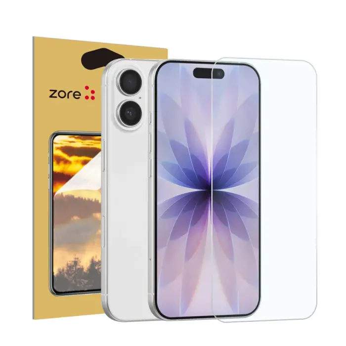 Apple iPhone 17 Zore Nano Micro Temperli Ekran Koruyucu
