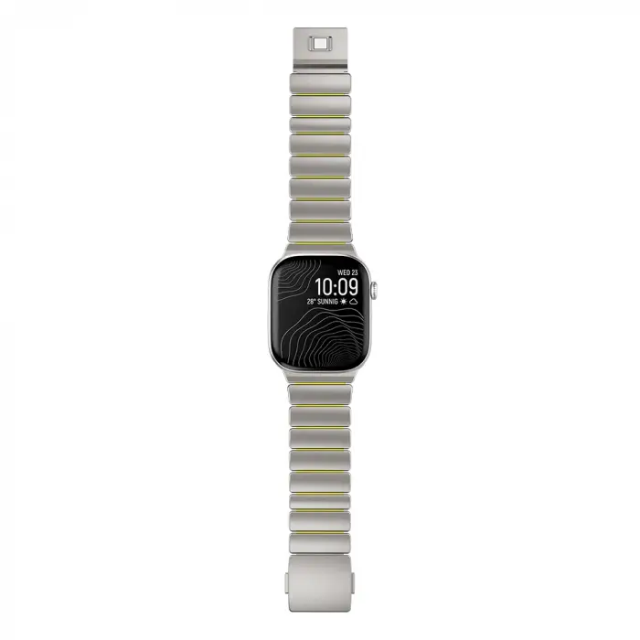 Apple Watch 44mm Zore KRD-152 Titanyum Silikon Kordon
