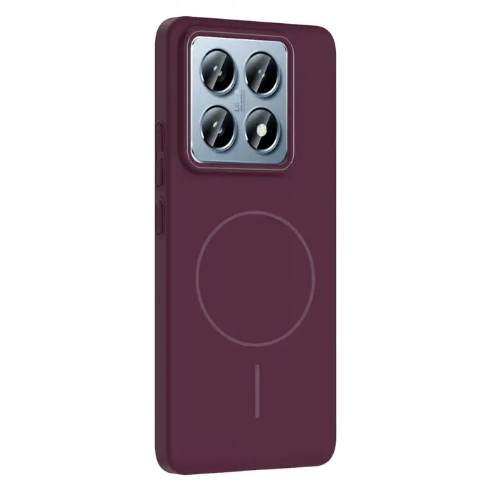 Xiaomi 14T Pro Kılıf M-safe Şarj Özellikli Zore Ruby Sert Kapak