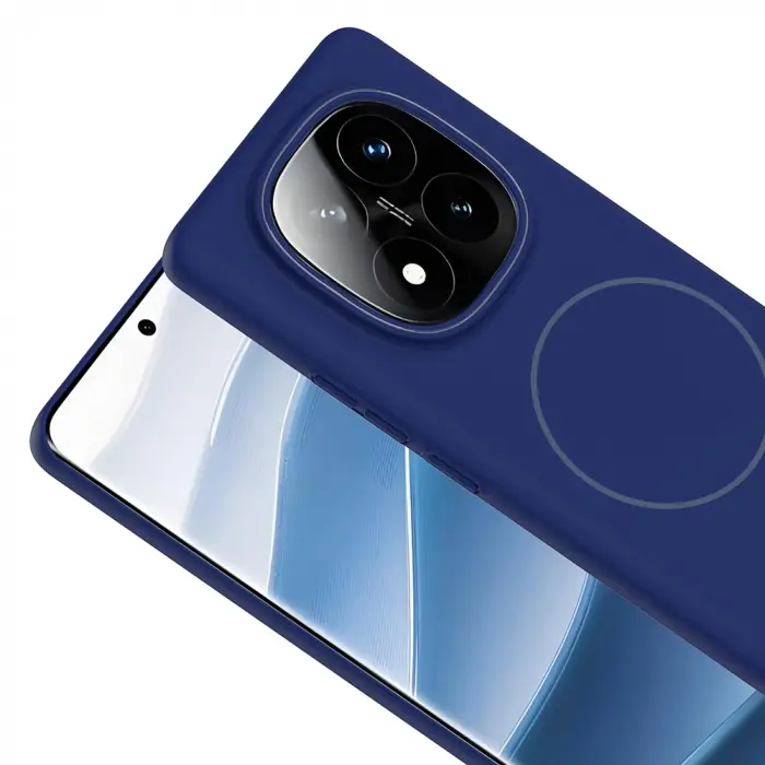 Xiaomi Redmi Note 14 Pro 4G Kılıf M-safe Şarj Özellikli Zore Ruby Sert Kapak