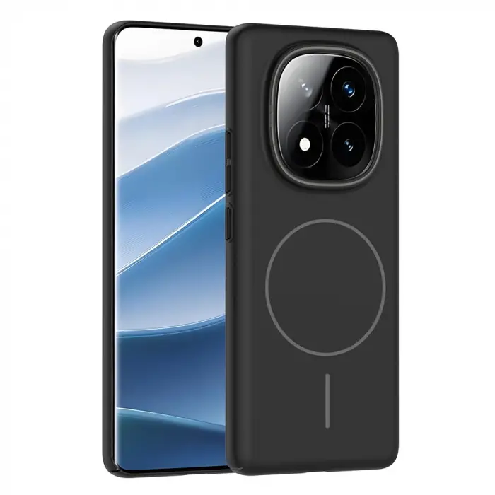 Xiaomi Redmi Note 14 Pro Plus Kılıf M-safe Şarj Özellikli Zore Ruby Sert Kapak