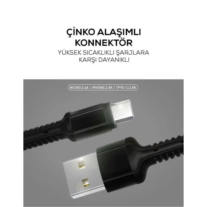 Zore LS63 Micro Usb Kablo