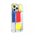 Apple iPhone 13 Pro Kılıf Çift IMD Baskılı Lisanslı Switcheasy Artist Mondrian Kapak