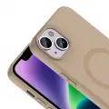 Apple iPhone 14 Kılıf M-Safe Şarj Özellikli Zore Aris Silikon Kapak