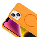 Apple iPhone 14 Kılıf M-safe Şarj Özellikli Zore Meta Kapak