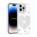 Apple iPhone 14 Pro Max Kılıf Damla Taşlı Zore Rivas Sert PC Kapak