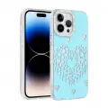Apple iPhone 14 Pro Max Kılıf Damla Taşlı Zore Rivas Sert PC Kapak