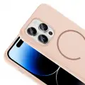 Apple iPhone 14 Pro Max Kılıf M-safe Şarj Özellikli Zore Meta Kapak