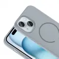 Apple iPhone 15 Kılıf M-safe Şarj Özellikli Zore Meta Kapak