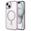 Apple iPhone 15 Kılıf Wireless Şarj Özellikli Sert PC Zore Mat Riksos M-safe Kapak