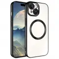 Apple iPhone 15 Plus Kılıf M-safe Wireless Şarj Özellikli Zore Setro Silikon