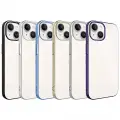 Apple iPhone 15 Plus Kılıf Sert PC Renkli Çerçeveli Zore Riksos Kapak