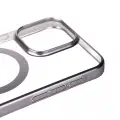 Apple iPhone 15 Pro Kılıf Wireless Şarj Özellikli Sert PC Zore Mat Riksos M-safe Kapak
