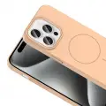 Apple iPhone 15 Pro Max Kılıf M-safe Şarj Özellikli Zore Ruby Sert Kapak
