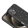 Apple iPhone 16 Kılıf Kamera Korumalı Simli Lüks Zore Koton Kapak