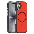 Apple iPhone 16 Kılıf M-Safe Şarj Özellikli Zore Lora PC Kapak