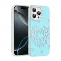 Apple iPhone 16 Pro Max Kılıf Damla Taşlı Zore Rivas Sert PC Kapak