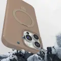 Apple iPhone 16 Pro Max Kılıf M-safe Şarj Özellikli Standlı Zore Samara Kapak