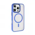 Apple iPhone 16 Pro Max Kılıf Wireless Şarj Özellikli Zore Krom M-safe Silikon Kapak