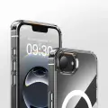Apple iPhone 16E Kılıf M-safe Şarj Özellikli Şeffaf Sert PC Zore Embos Kapak