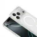 Apple iPhone 17 Pro M-Safe Şarj Özellikli Şeffaf Zore London Sert PC Kapak
