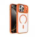 Apple iPhone 18 Pro Kılıf Wireless Şarj Özellikli Zore Krom M-safe Silikon Kapak