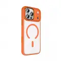 Apple iPhone 18 Pro Kılıf Wireless Şarj Özellikli Zore Krom M-safe Silikon Kapak