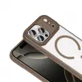 Apple iPhone 18 Pro Max Kılıf Wireless Şarj Özellikli Zore Krom M-safe Silikon Kapak
