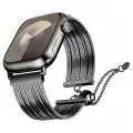Apple Watch 42mm Zore KRD-137 Metal Hasır Kordon