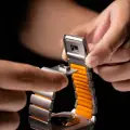 Apple Watch 44mm Zore KRD-149 Metal Silikon Kordon