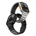 Apple Watch 44mm Zore KRD-149 Metal Silikon Kordon