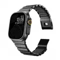 Apple Watch 44mm Zore KRD-152 Titanyum Silikon Kordon