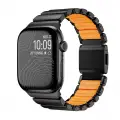 Apple Watch 7 45mm Zore KRD-151 Metal Silikon Kordon