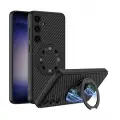 Galaxy S24 Wireless Şarj Özellikli Zore Kıpta Standlı M-safe Silikon Kapak