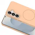 Galaxy S25 Kılıf M-safe Şarj Özellikli Zore Ruby Sert Kapak