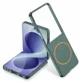 Galaxy Z Flip 8 Kılıf Wireless Şarj Özellikli Zore Kıpta M-safe Kapak