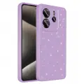 Xiaomi Redmi Note 14 4G Kılıf Kamera Korumalı Simli Lüks Zore Koton Kapak