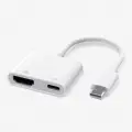 Zore Type-C to Type-C PD100W + HDMI 4K@30Hz 2in1 Adaptör