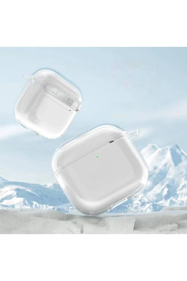 Apple Airpods 4 Kılıf Şeffaf Kristal Silikon Zore Airbag 14 Kılıf