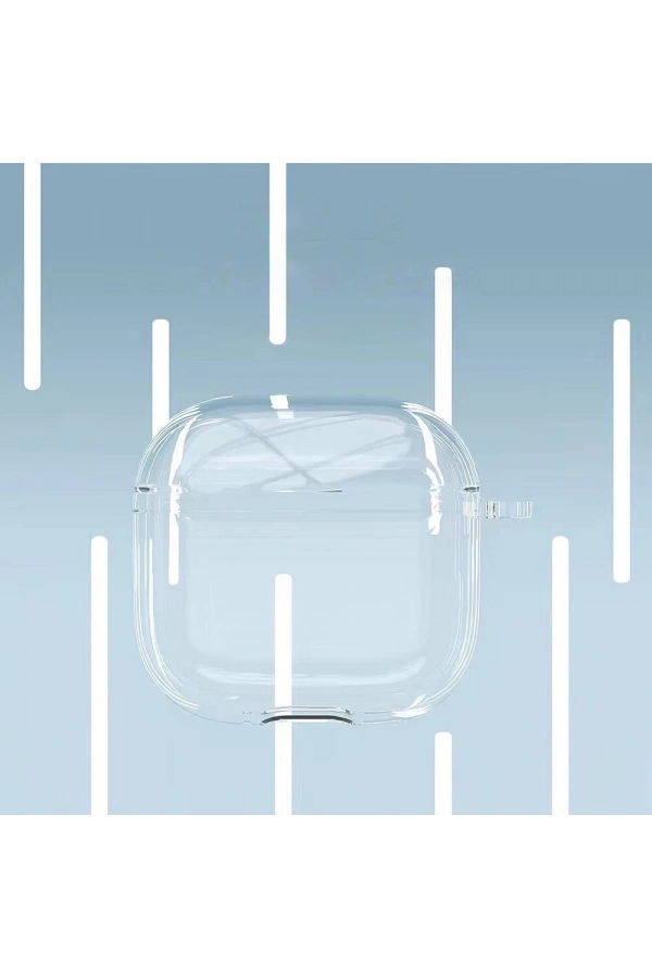 Apple Airpods 4 Kılıf Şeffaf Kristal Silikon Zore Airbag 14 Kılıf
