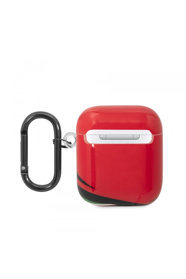 Apple Airpods Kılıf Ferrari Orjinal Lisanslı IML Baskılı Klasik Logolu TPU Kılıf
