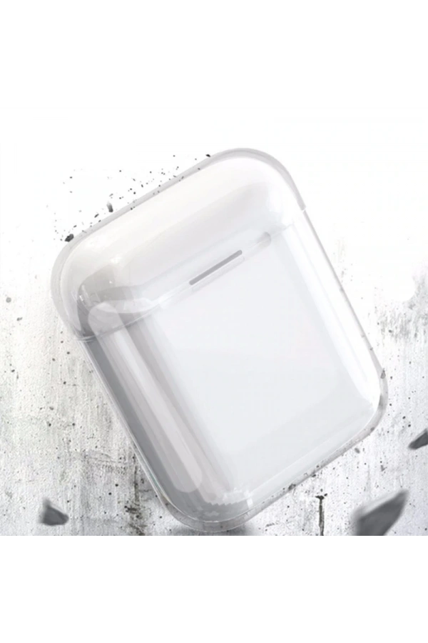 Apple Airpods Kılıf Şeffaf Sert Kristal Zore Airbag 14 Kılıf