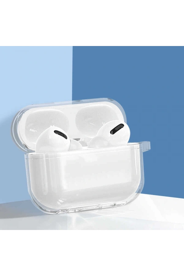 Apple Airpods Pro 2 Kılıf Şeffaf Kristal Silikon Zore Airbag 14 Kılıf