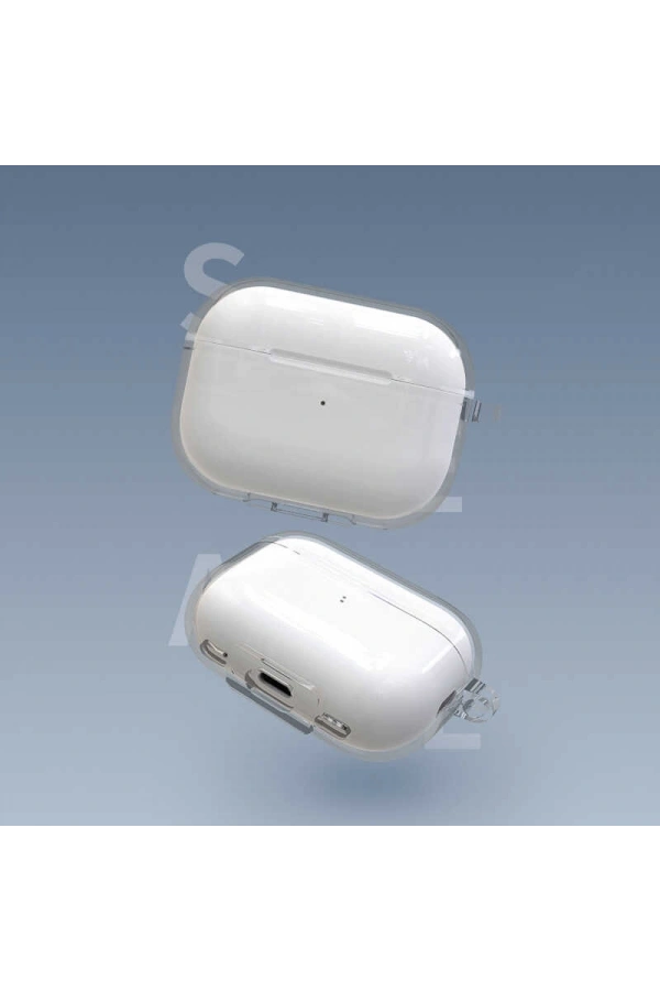 Apple Airpods Pro 2 Kılıf Şeffaf Kristal Silikon Zore Airbag 14 Kılıf