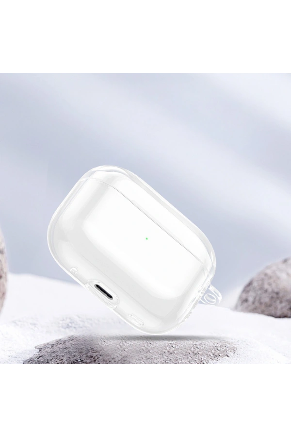 Apple Airpods Pro 3 Kılıf Şeffaf Kristal Silikon Zore Airbag 14 Kılıf